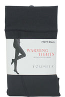 71071 6-Pack Warming Tights with Fleece Lining â€“ Thermal Footed Leggings