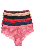 78304MQ 6 Piece Comfortable & Stylish Lace Panty Plus size C01