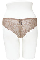 78319M 12 Pieces Elegant Floral Lace Design, Comfortable Elastic Band Floral Lace Thong