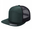 7FTM - 7 Panel Flat Bill Trucker Cap