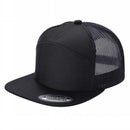 7FTM - 7 Panel Flat Bill Trucker Cap
