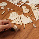 3D Modern Wooden Puzzle | Drum Kit