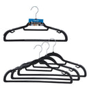 Simply Home Non-Slip Hangers - 3 Pack - 18" Hangers - Black