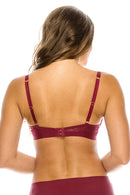 89148 12 Piece Extreme Push Up & Comfortable Fit Laser Cut Bra with Lace Trim  B/C Cup