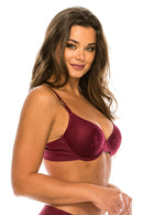89148 12 Piece Extreme Push Up & Comfortable Fit Laser Cut Bra with Lace Trim  B/C Cup