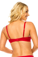 89148 12 Piece Extreme Push Up & Comfortable Fit Laser Cut Bra with Lace Trim  B/C Cup