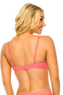 89148 12 Piece Extreme Push Up & Comfortable Fit Laser Cut Bra with Lace Trim  B/C Cup