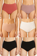 90072 6 Pieces Soft and Comfortable Laser Cut Panty C01