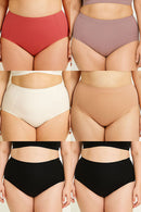 90072 6 Pieces Soft and Comfortable Laser Cut Panty C01