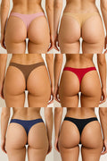 90078 Laser Cut Seamless Thong â€“ 6 Color Pack C01
