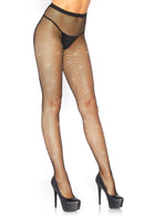 9026 6 Piece Spandex Industrial Net Pantyhose with Rhinestone Accents