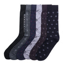 KNOCKER MEN'S PATTERNED DRESS SOCKS (9915_ASST)