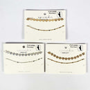 9"/9.5" Coin Brass Chain 2 Layered Anklet (3 units)