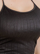 PLUS SIZE SLEEVELESS OPEN BACK BODYCON DETAILED MAXI DRESS