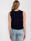 WOMEN'S SLEEVELESS BASIC GRAPHIC TANK TOP