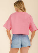 WOMEN'S SHORT SLEEVE GRAPHIC TOP