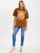 WOMEN'S SHORT SLEEVE GRAPHIC TOP