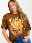 WOMEN'S SHORT SLEEVE GRAPHIC TOP