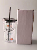 HALLOWEEN MY 1ST HALLOWEEN CUP WITH LID AND STRAW