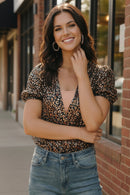 Midnight Leopard Shimmer Bodysuit (Open Pack)