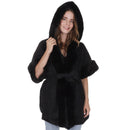 Faux Fur Hoodie Shawl P3802 (1PC)