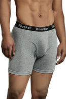KNOCKER MEN'S COLOR BOXER BRIEFS (BBC3500_ASST)