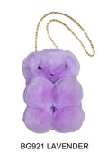 Pom Pom Bear Crossbody Bag BG921 (6PC)