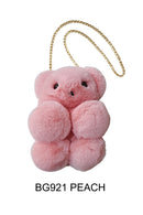 Pom Pom Bear Crossbody Bag BG921 (6PC)