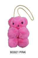 Pom Pom Bear Crossbody Bag BG921 (6PC)