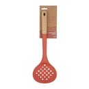 Bonita Home Orange Silicone Skimmer with Beech Wood Handle