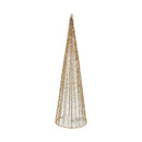 Bonita Home Christmas Gold Wire Tree with Light - 19in