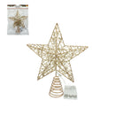 Bonita Home Christmas Gold Wire Tree with Light 15.7in