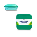 Bonita Home Green Square Container with PE Lid - 39.5oz