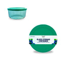 Bonita Home Green Round Glass Container with PE Lid - 31.9oz