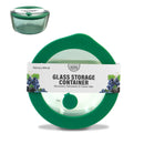 Bonita Home Green Round Glass Container with Vented Lid - 15.9oz