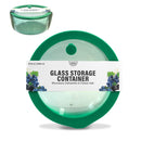 Bonita Home Green Round Glass Container with Vented Lid - 55.8oz