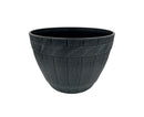 Bonita Home Grey Plastic Flower Pot - 13.7x9.8in