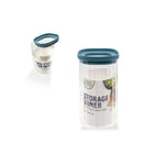 Bonita Home Striped Square Glass Jar with Blue Lid - 37.10oz
