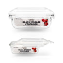 Bonita Home Rectangle Glass Container with Snap White Lid - 12.5oz