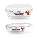 Bonita Home Rectangle Glass Container with Snap White Lid - 21.6oz