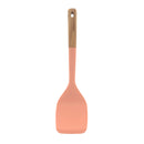 Bonita Home Pink Silicone Turner with Beech Wood Handle