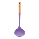 Bonita Home Purple Silicone Ladle with Beech Wood Handle