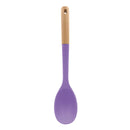 Bonita Home Purple Silicone Spoon with Beech Wood Handle