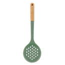 Bonita Home Green Silicone Skimmer Beech Wood Handle