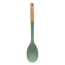 Bonita Home Green Silicone Spoon Beech Wood Handle