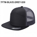 7FTM - 7 Panel Flat Bill Trucker Cap