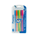 Promarx TC Ball Point Blue Ink Pens - 6ct
