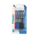 Promarx Retractable 3 Color Ink Pen - 6ct