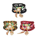 Pearl N Hamsa Charm Ball Bracelet BR2521-58 (12PC)