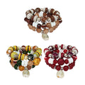 Natural Stone Shell Charm Bracelet BR2521-76 (12PC)
